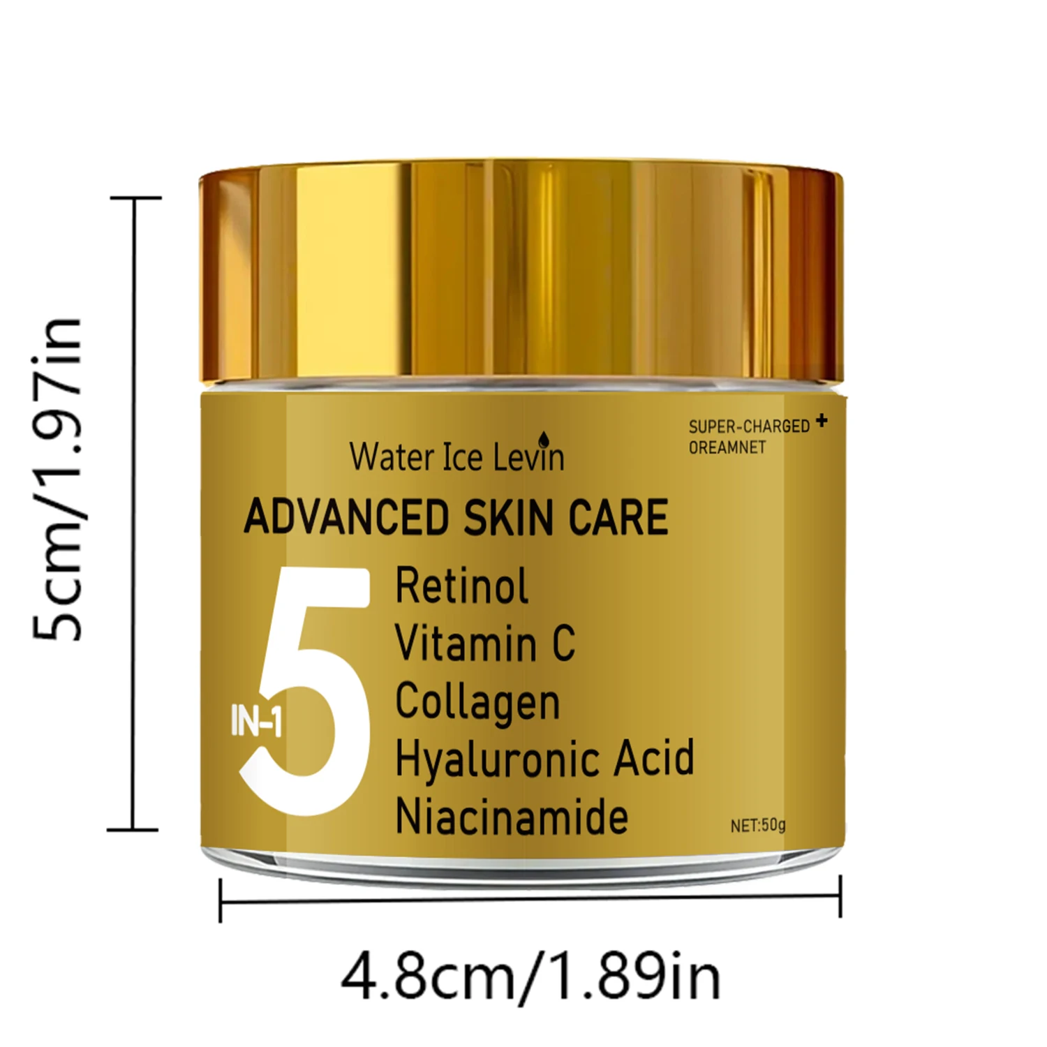 5-in-1 Facial Moisturizing Cream, Containing Vitamin C, Collagen, and E - Pore Hydration Formula, Suitable for All Skin Types, Non-Irritating view 2
