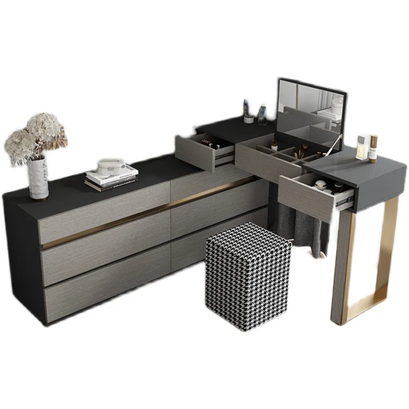 

Flip dressing table Small apartment desk Storage cabinet