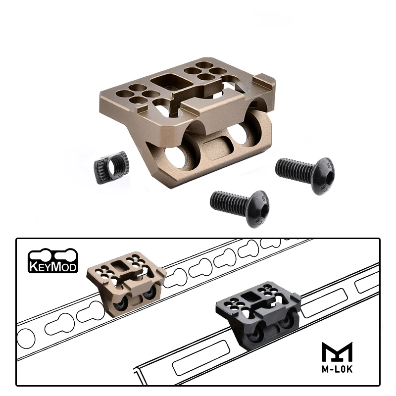 Thorntail6 Offset Scout Mount KeyMod M-LOK serie Surefire M300 M600 linterna Scout Base de luz para pistola de juguete accesorios Airsoft