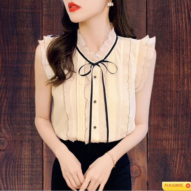 Hot Girls Cute Tops Preppy Style Vintage Japan Korea Button Elegant Office Lady Formal Work White Lace Ruffles Shirts Blouses