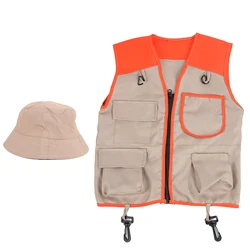 Costume explorer kids kit Kids Explorer Adventures Suit Including Vest and Hat Dress Up Children Gift for Outdoor Adventures Set