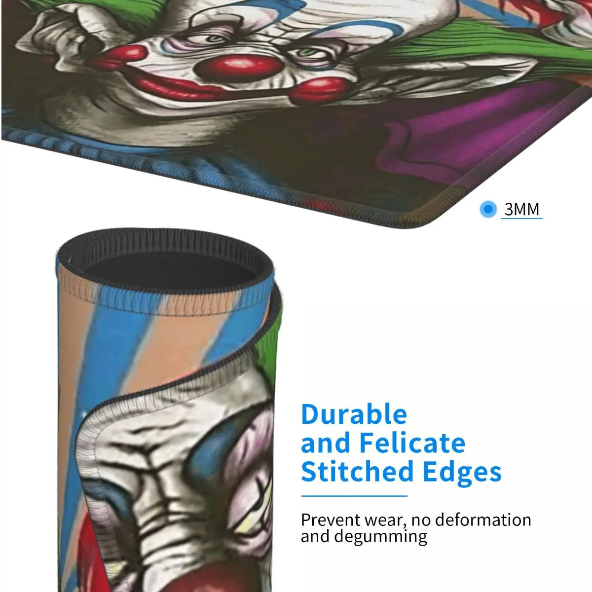 

Коврик для мыши с изображением персонажей фильма «Убийственные клоуны из космоса», 7x9 дюймов (22x18 см), для компьютера, клавиатуры, игрового ПК, ноутбука, рабочего стола, стола