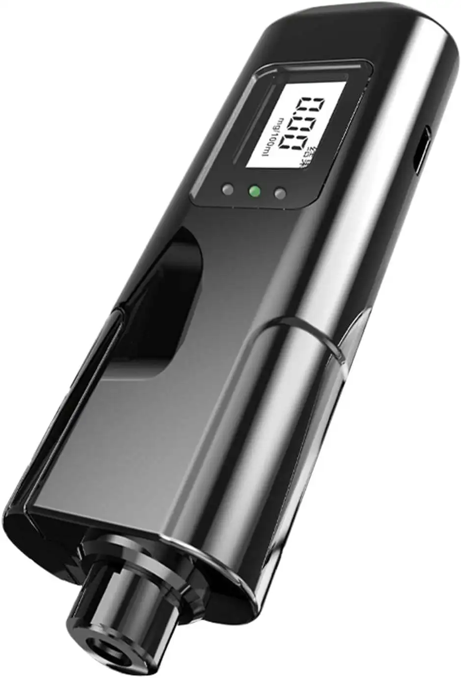 Portable Intelligent Handheld Alcohol Testing Device with Built-In Safety Hammer Design for Detecting Drunk-Driving Vehicles