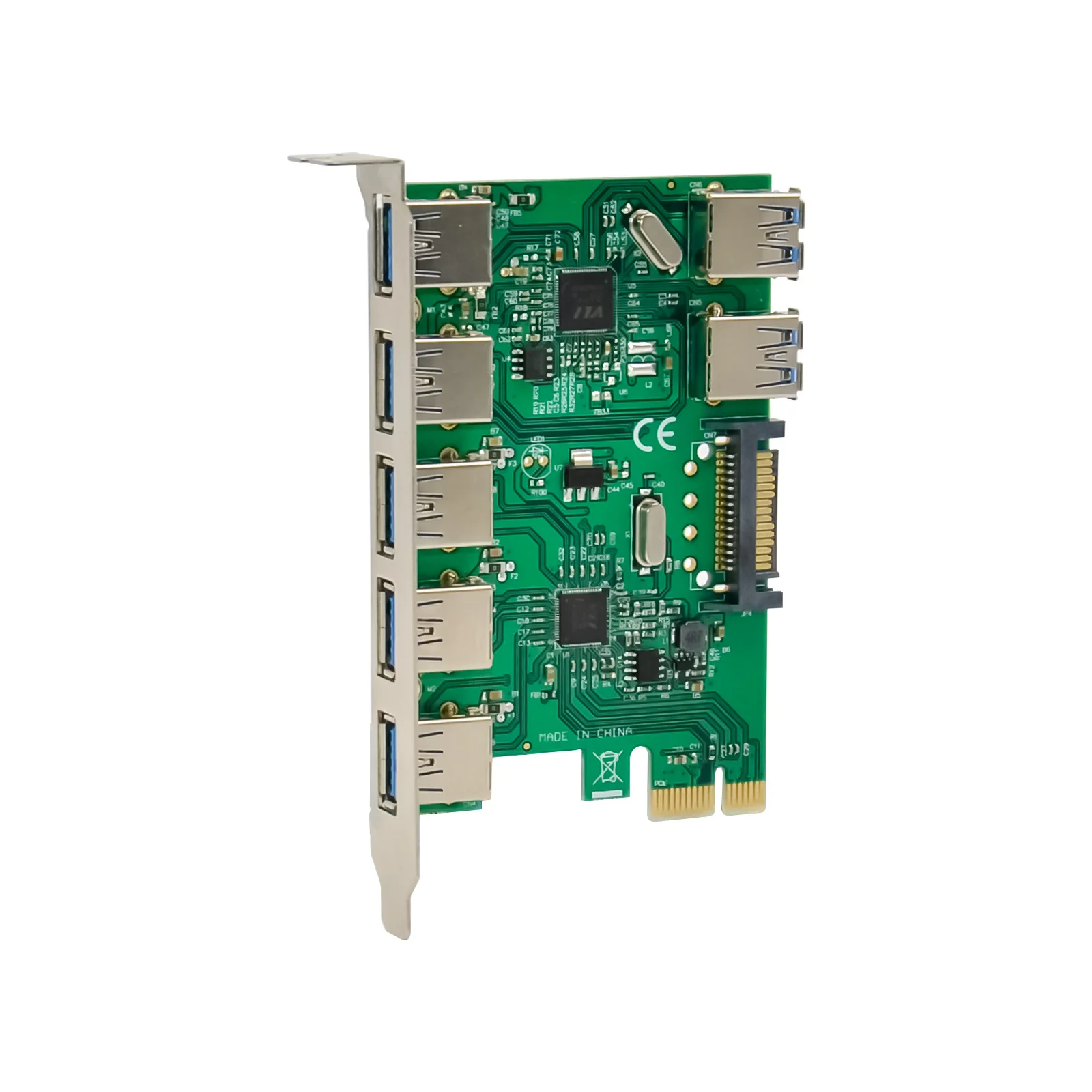 SUNWEIT ST610 PCIe X1 VL805 (5+2)xUSB3.0 5Gbps Extended Card