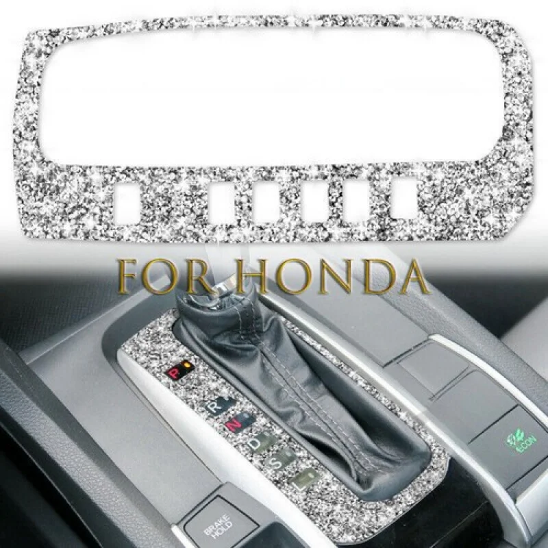 

A + Bling Diamond Автомобильная коробка переключения передач, накладка на панель для Honda Civic 10th 2016-2020