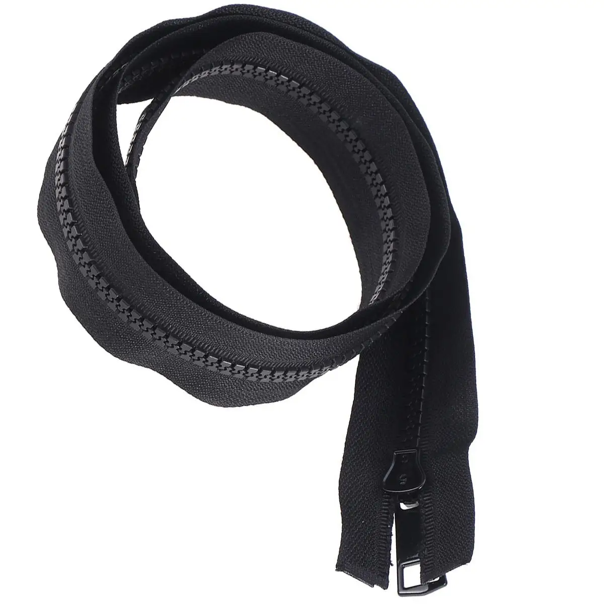 

Black Double Zipper Lightweight Long Use Sewing Zippers For Down Sewing Projects DIY Down Jacket Bags Clothes Makeup Pillows