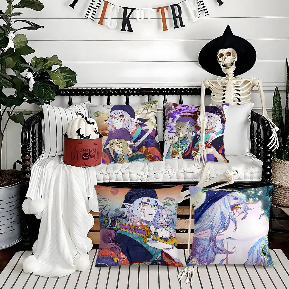 

Horror Anime M-MononokeS Pillow Case Soft Plush Fabric Double Sided Print Decorative Home Living Room Gift Cushion