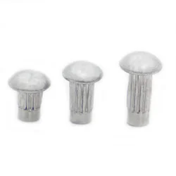 M2 M2.5 M3 M4 GB827 Aluminum Button Round Head Knurled Shank Solid Rivet for Label Name Plate Diameter 2-4mm length 3-10mm