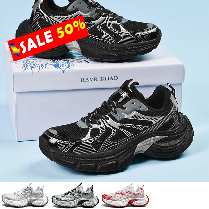 

2025 New Men Casual Sports Shoes Marathon Race Lightweight Cushioning Men Running Shoes Outdoor Mountain Shoe Teenagers Walking