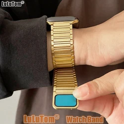 Stainless Steel Strap For Apple Watch Band 9 8 7 6 5 4 Ultra 2 Magnetic Attraction Bracelets Iwatch Series 38/40/41mm 49/44/45mm