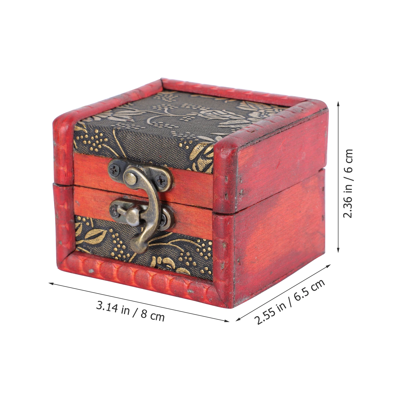 

Small Wooden Jewelry Box Storage Organizer for Rings Earrings Trinkets Keepsake Box Home Decor Gift