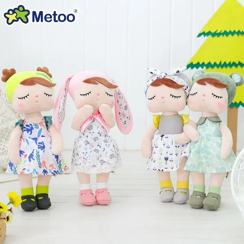 Original Metoo Dolls peluche per ragazze Baby Kawaii primavera-estate fiore Angela bambini regalo di compleanno giocattolo originale