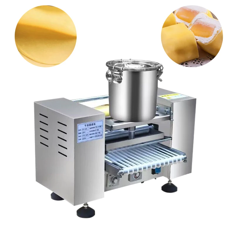 Electric Thousand Layer Cake Machine Crepe Egg Roll Pancake Spring Roll Layer Crepe Equipment