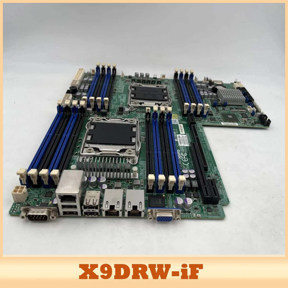 X9DRW-iF For Supermicro Server Motherboard Support For Xeon E5-2600 V1/V2 Family LGA2011 DDR3