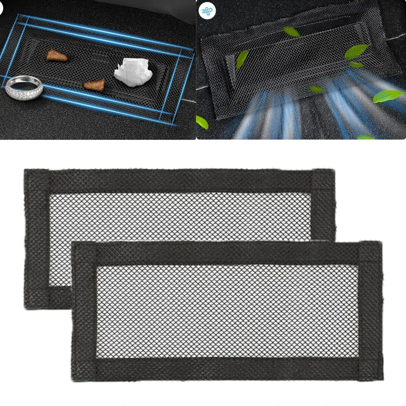 

Car Air Conditioning Vent Dust Cover Protective Case Velcro Filter Mesh Anti-Bug Dust Mesh Easy Installation Auto Accessories