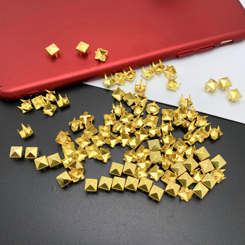 Square Shape Claw Nail Rivets Clothing Shoes Bag Production Accessories DIY Mobile Phone Shell Jewelry Decorative Accessories