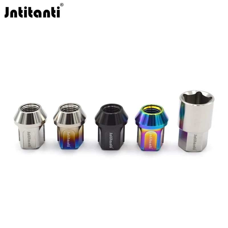 

Jntitanti Open End Cone Seat Anti-Theft Gr.5 Titanium Lug Nut M12x1.5 for Toyota Honda Ford Mazda Buick Acura Chevorlet Hyundai