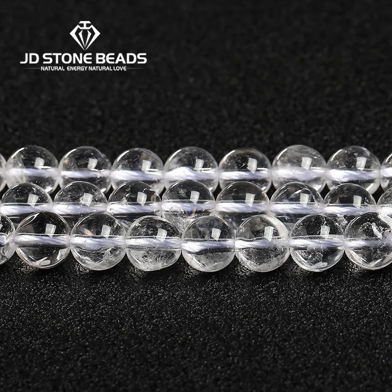 Top Quality Natural White Crystal Clear Quartz Stone Beads For Jewelry Making Diy Bracelet Necklace Earring Accessory 15\