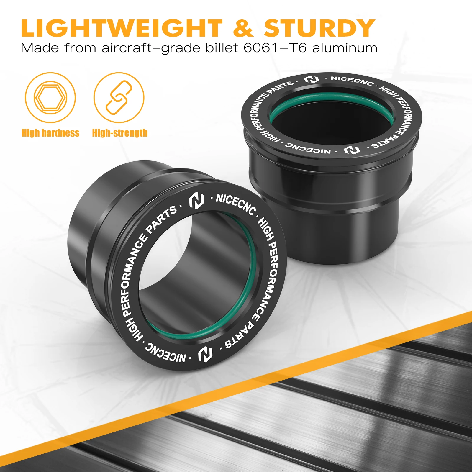 NICECNC Per KTM EXC 300 2003-2015 Distanziali Ruota Anteriore Collari Mozzo EXC-F 350 XCF-W 450 XCW 500 03-15 SX125 SXF 450 XC-F 2003-2014