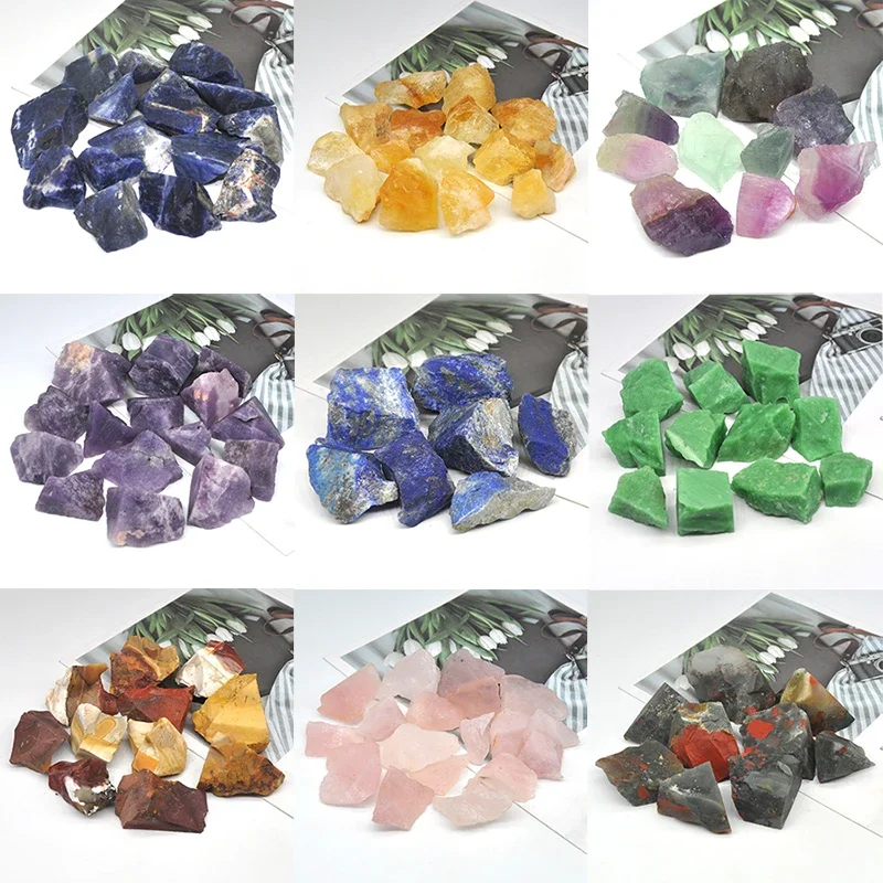 Natural Raw Stones Quartz Minerals Specimens Tumbled Stones Healing Crystals Gemstones Collection Aquarium Decor - Amazon Title 