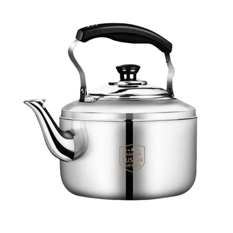 Rongshida Gas Stove Kettle Large Capacity 304 Stainless Steel Whistling Tea Kettle for Induction Cooktops and Gas Stoves