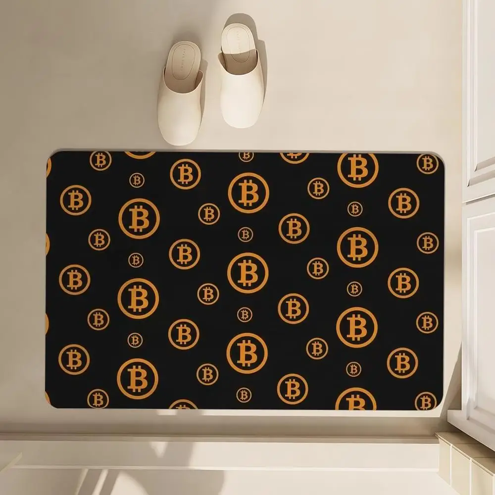 

Custom Ripple XRP Front Floor Mat Soft Diatom Bathroom Absorbent Floor Mat, Toilet Of The Bathroom, Household Floor Mat, Door M