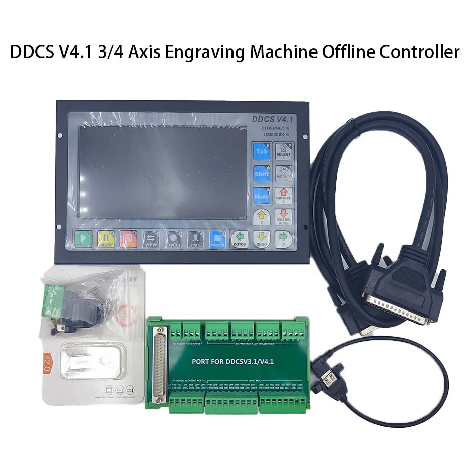 Imagem -04 - Cnc Offline Sistema de Controle Movimento Controlador de Movimento do Motor em Vez de Mach3 Sistema de Controle de Movimento Metal Habitação Ddcsv4.1 Ddcsv3.1