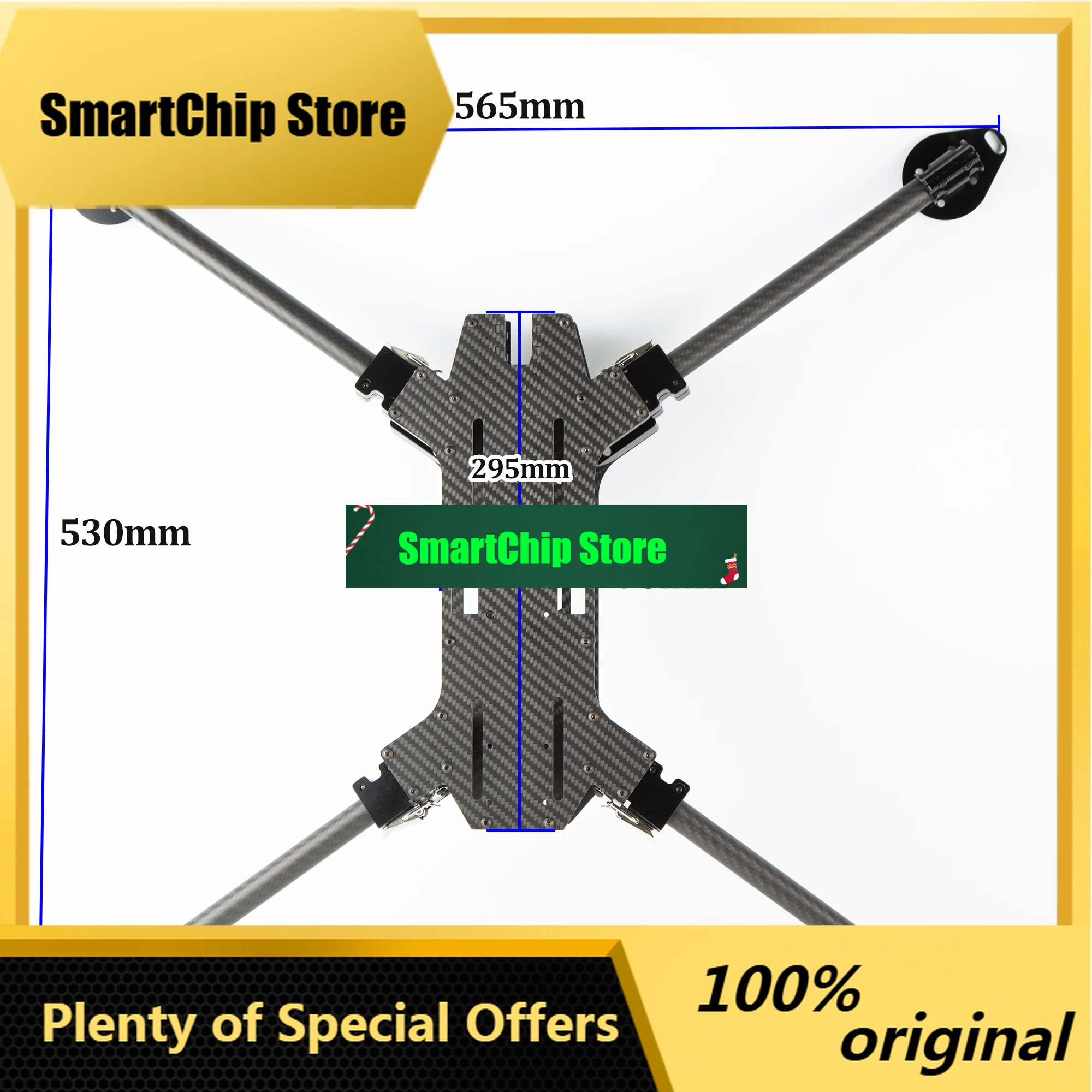 SmCpFPV Foldable Frame KIT 15inch 670mm Wheelbase Carbon Fiber For RC Freestyle Long Range Racing Drone Quadcopter