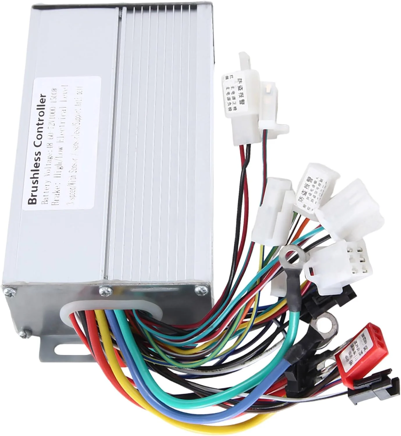 48 فولت 60 فولت 64 فولت 72 فولت 1000 واط 1500 واط وحدة تحكم كهربائية 12 أنبوب وضع مزدوج فرش تحكم سرعة المحرك ل سكوتر سكوتر E-الدراجة