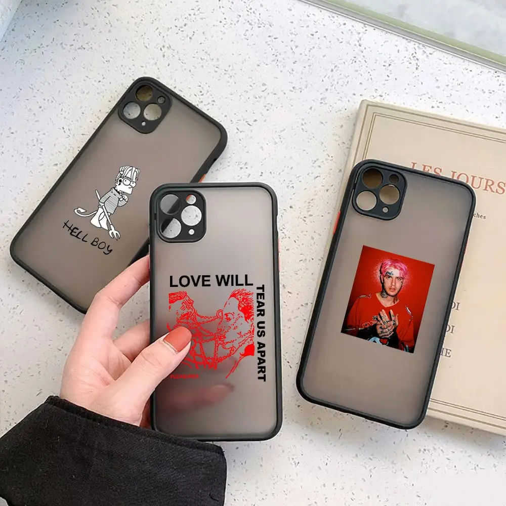 Rapper Lil Peep Love Hell Boy Singer Case For iPhone 13 12 11 14 Pro Max Mini XR XS X 7 8 Plus Silicone Clear Matte Cover Fundas