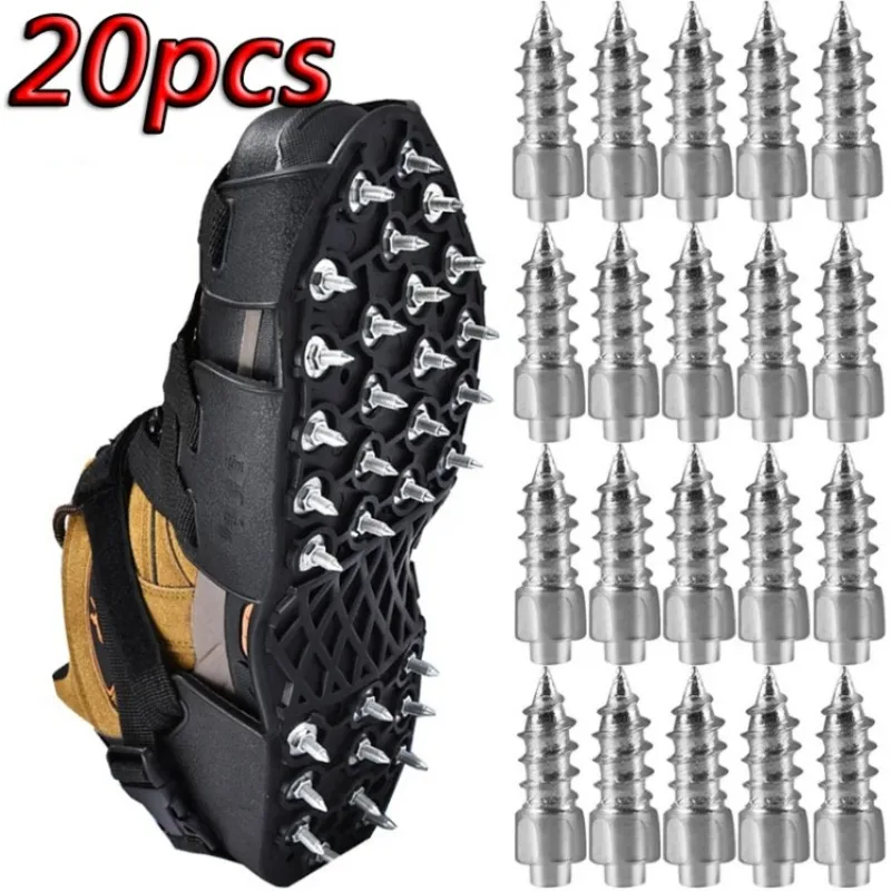 10-20pcs Anti-skid Screw Nails for Snow Soles Auto Car Motorcycle Bike Truck Off-road Tyre Anti-slip Anti-ice Spikes Alloy Nail