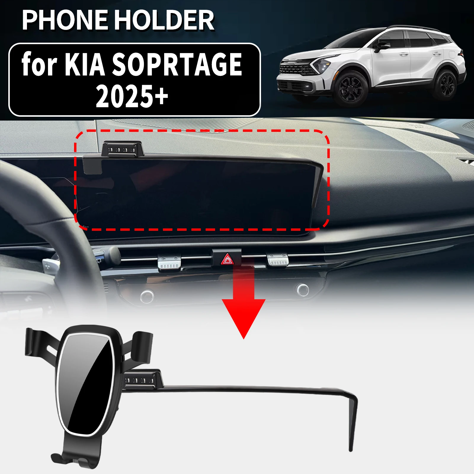 

for KIA SOPRTAGE 2025 2026 Car Phone Holder Mount Vehicle-Specific GPS Navigation Easy Installation accessoires