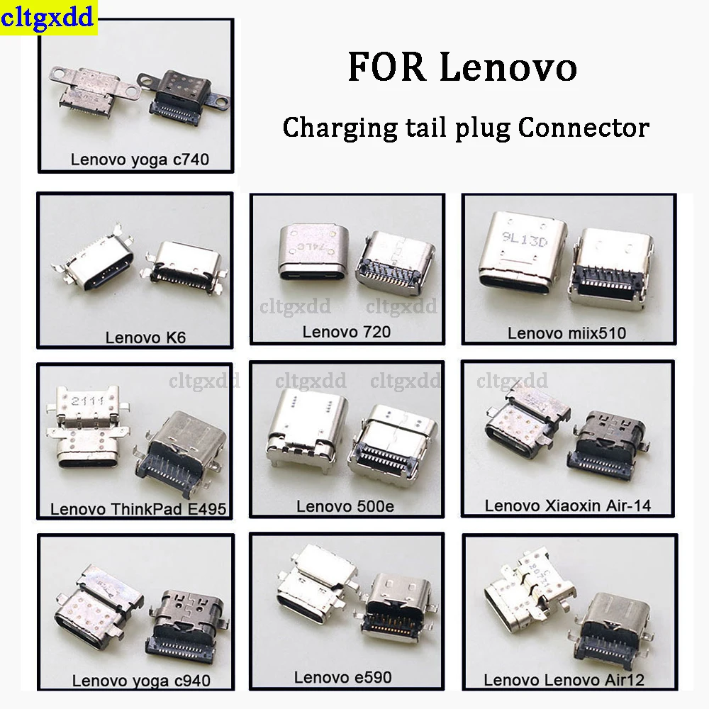 cltgxdd 2piece charging plug connector suitable for Lenovo yoga c740 720 miix510 K6 500E E590 socket plug charging port