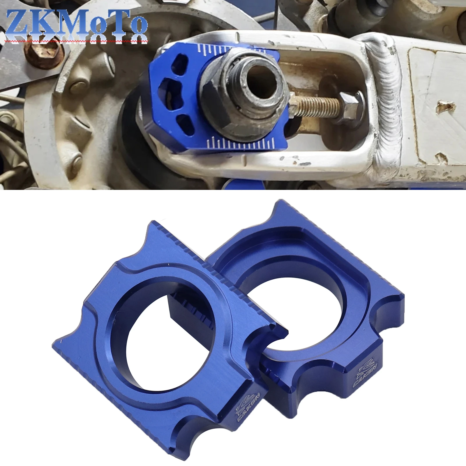 Motorcycle CNC Rear Chain Adjuster For Yamaha YZ125 250 YZ250F YZ450F YZ125X YZ250X YZ250FX YZ450FX WR250F WR450F WR250R WR250X