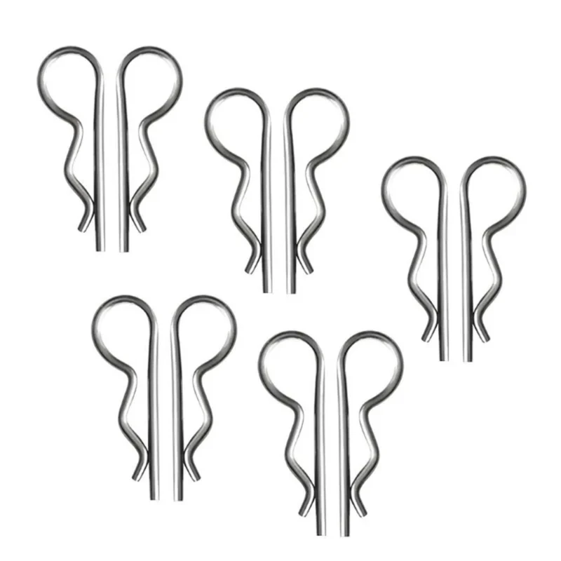 R Clips R Shaped Spring Cotter Pins Set Steel Hairpin for Secure Applications