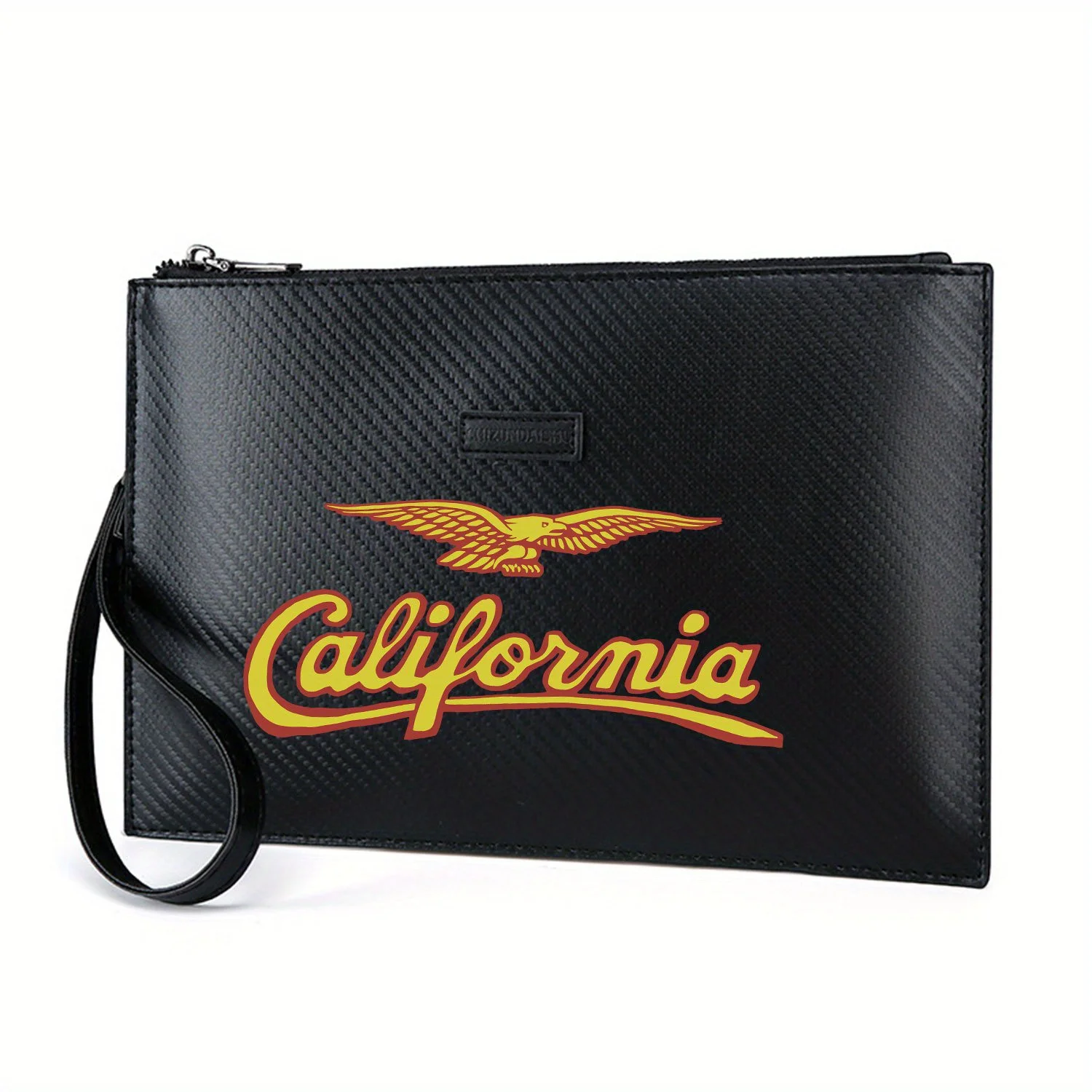 Элегантная мужская сумка из искусственной кожи с принтом «Орел в Калифорнии», модная и практичная для повседневной носки