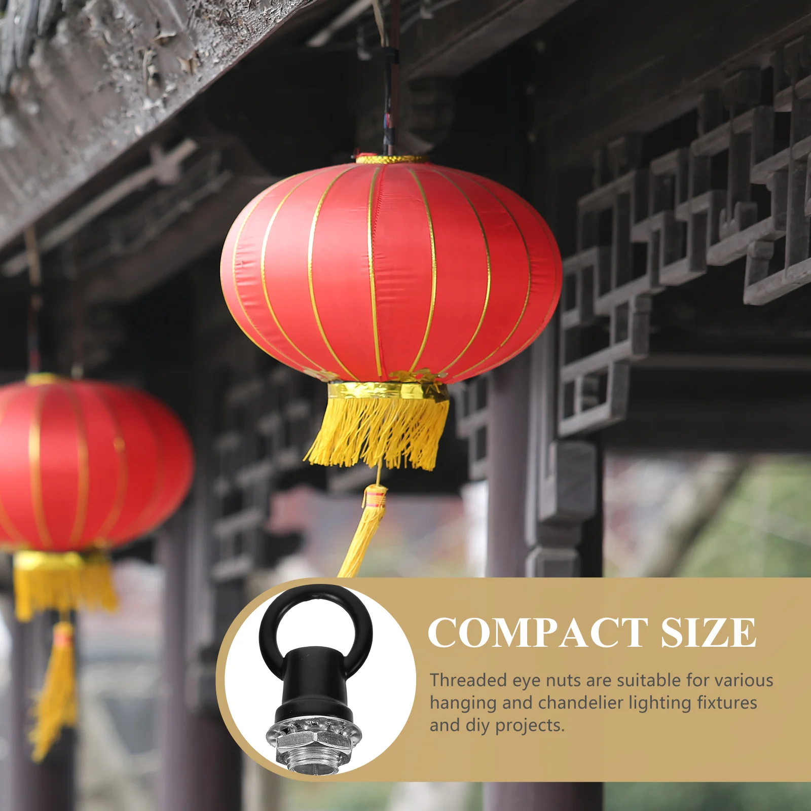 

6 шт. надежные резьбовые гайки для проектов DIY, детали светильника для люстр, сверхмощные потолочные крючки, потолочные крючки