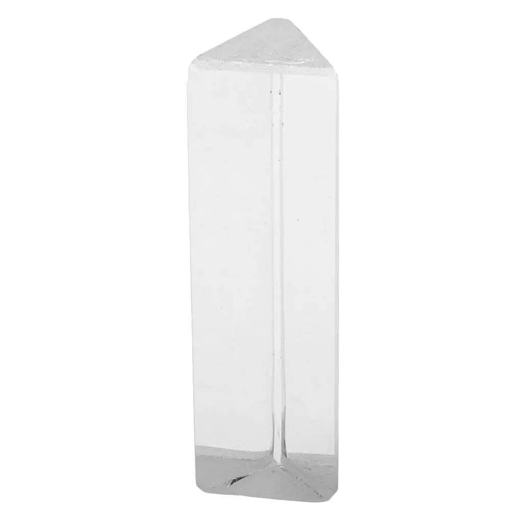 Glass Prism Triple Triangle Optical Science Physics Spectroscopy Education Research Tool for Children Learning