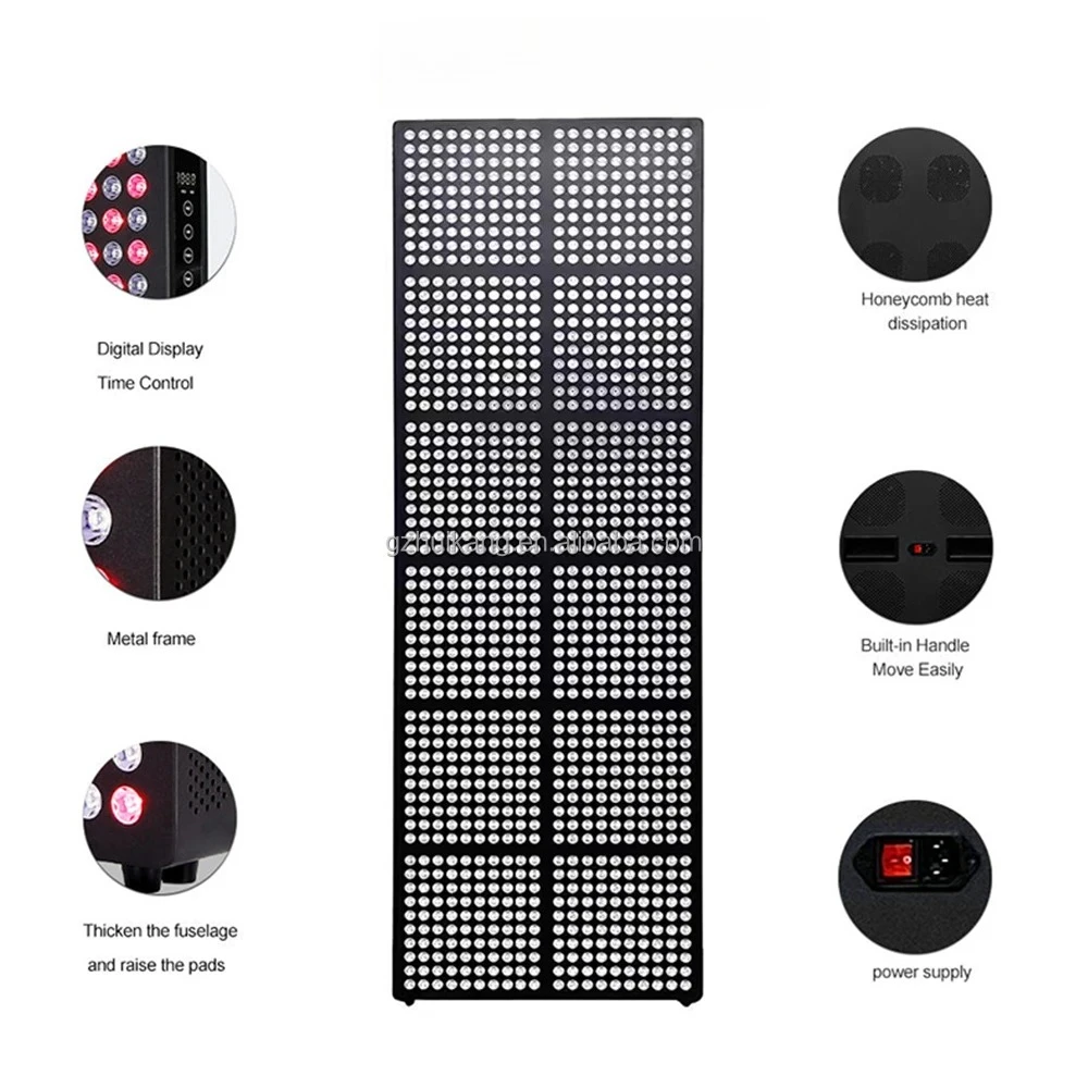 Best Selling 360 Degree Free Rotation Automatic Lifting 5 Wavelengths  Full Body Pain Relieve Red Light Panel