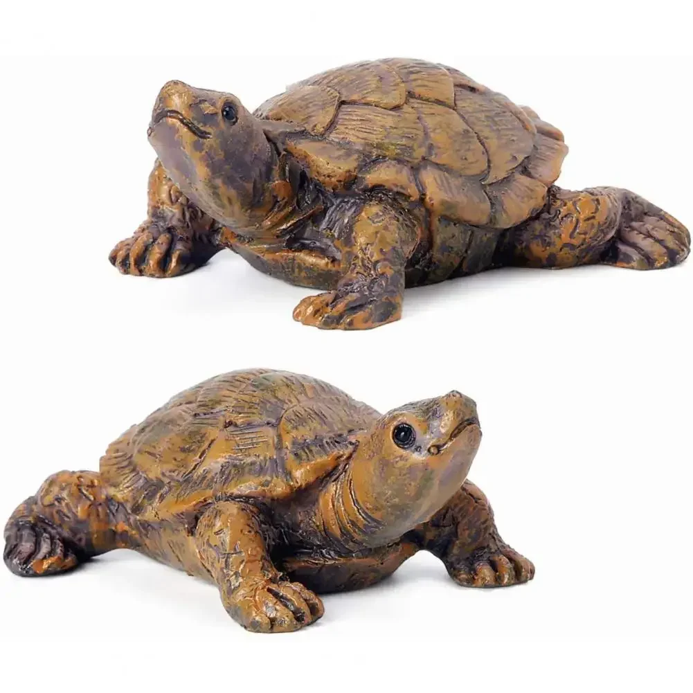 Mini Turtle Statues Realistic Turtle Statues, Indoor and Outdoor Courtyards Garden Figures Landscape Decoration Home Decoration