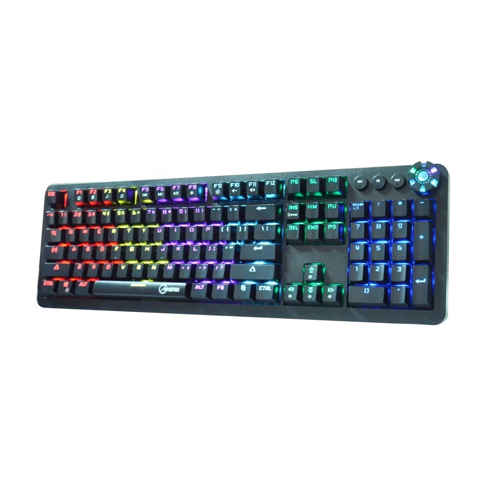 2020 new glitter gaming keyboards with calculator keyboard black led keyboard