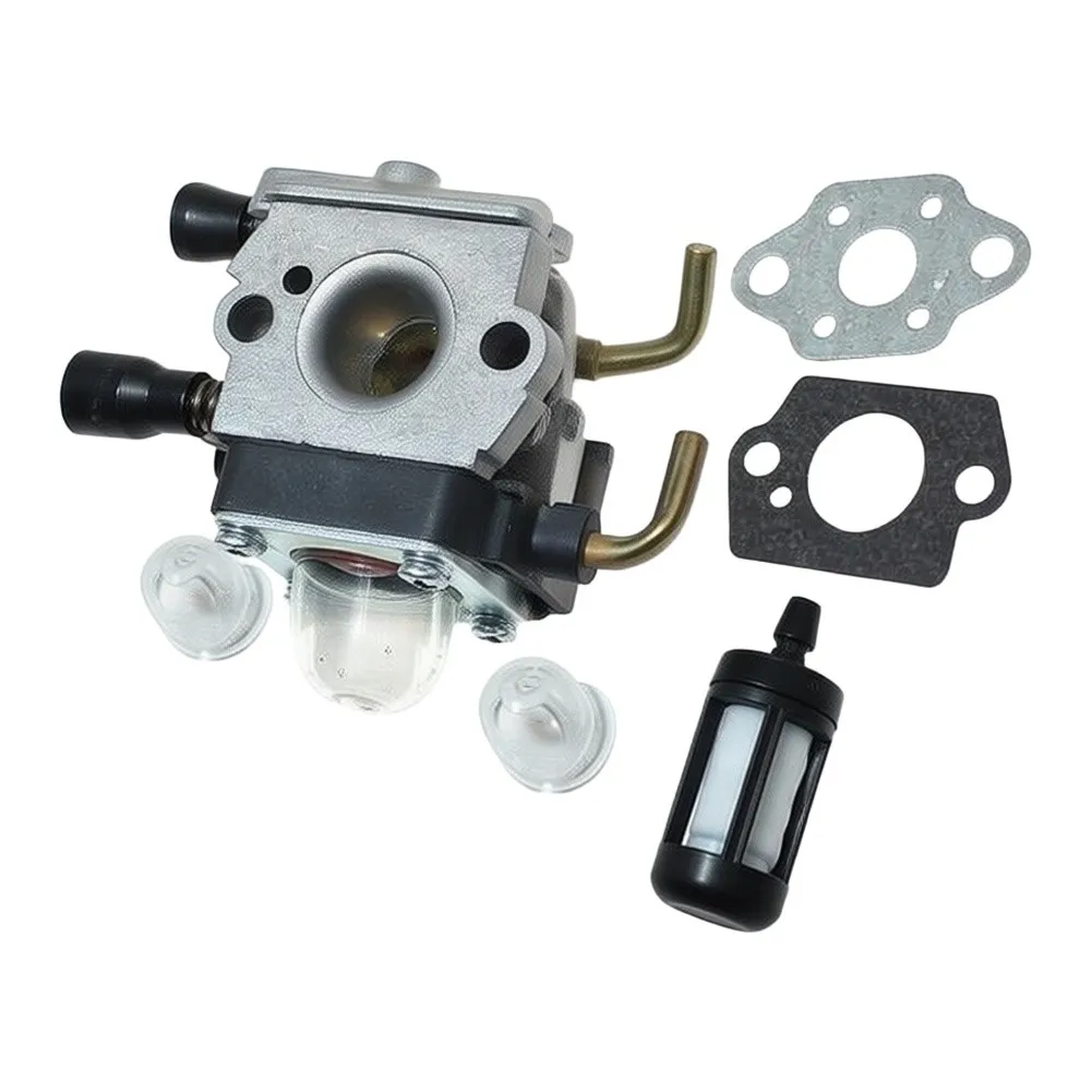 Carburetor Metal Gasket Black Insulation Gasket Filter Kit For FC55 FS45 FS46 FS55 HL45 KM55 4140 120 0619 Garden Tool Parts