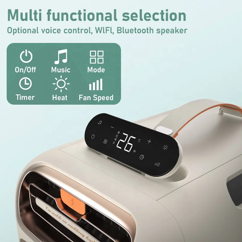 9Kg Lightweight Small Air Cooler Dc 24V Vehicle Power Supply Mobile Portable Air Conditioner for Truck Caravan