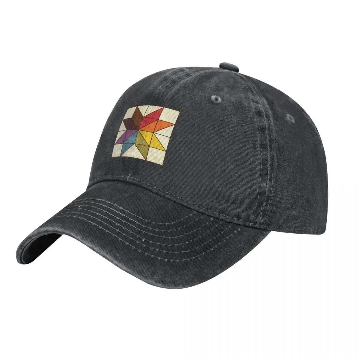 Rainbow spectrum subtle pride quilt Cowboy Hat Brand Man cap Fluffy Hat Vintage Mountaineering Women's Beach Outlet 2024 Men's