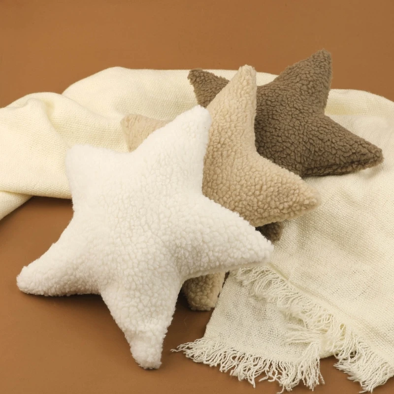 Adorable Star Shaped Pillow Newborn Photography Essential Photoshoots Props Cushion Lovely Baby Room Crib Decoration