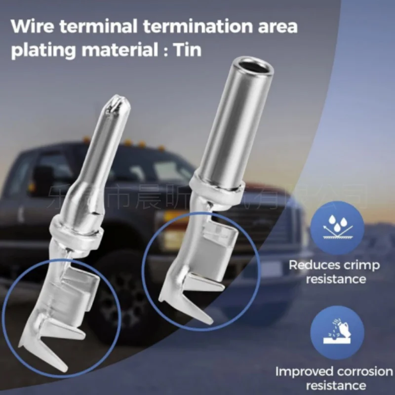 

32 pieces Deutsch DTP Connector Kit 2-pin Automotive Waterproof Connectors 4-set