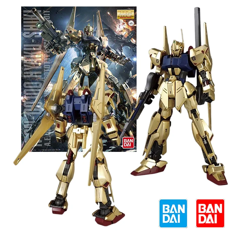 

Bandai MG 1/100 MSN-00100 HYAKU-SHIKI GUNDAM Model Kit Anime Action Fighter Figure Assembly Toy Gift for Children Original Box