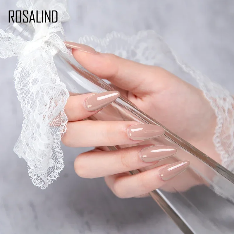 Rosalind gel mini-bottle nail polish glue nail polish functional glue solid color semi-permanent nail UV lamp DIY.