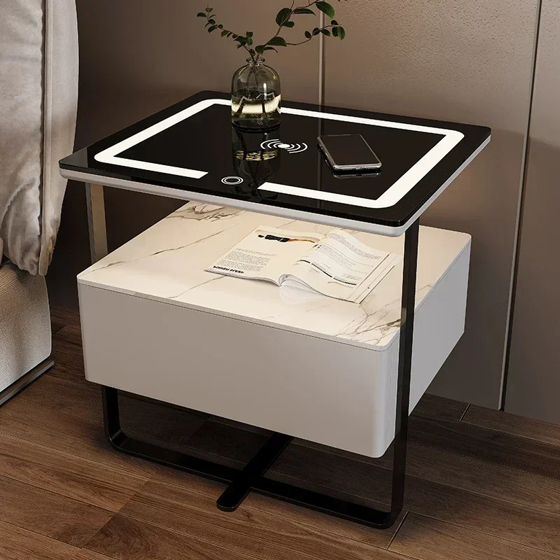 Bedside Cabinet Sofa Side Table Cheap Bed Room Living Bedroom Closets Nightstands Night Stand Low Storage Designer Nachttisch