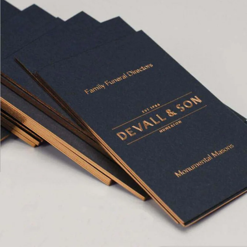 20 0.Zhang. custom. professional production rose foil stamping black luxury business paper cards